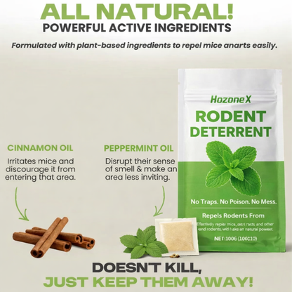 HozoneX Peppermint Oil Home Rodent Repellent Plant Ingredients Indoor Mild Rodent Repellent Convenient Home Rodent Repellent