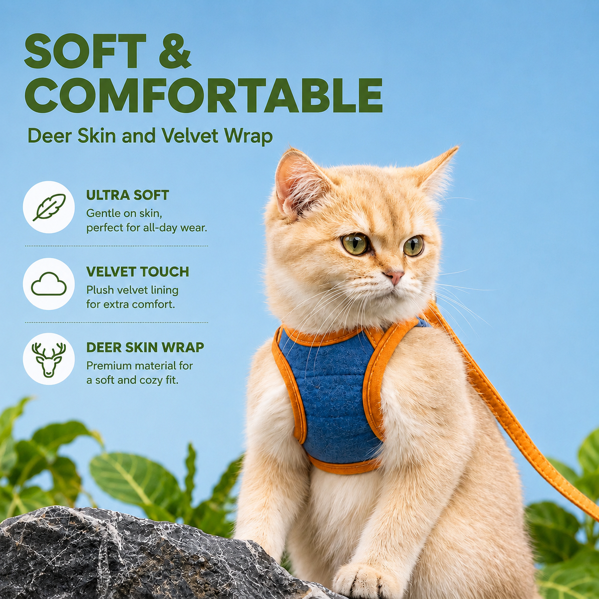 PurrGuard™ Escape-Proof Cat Harnes