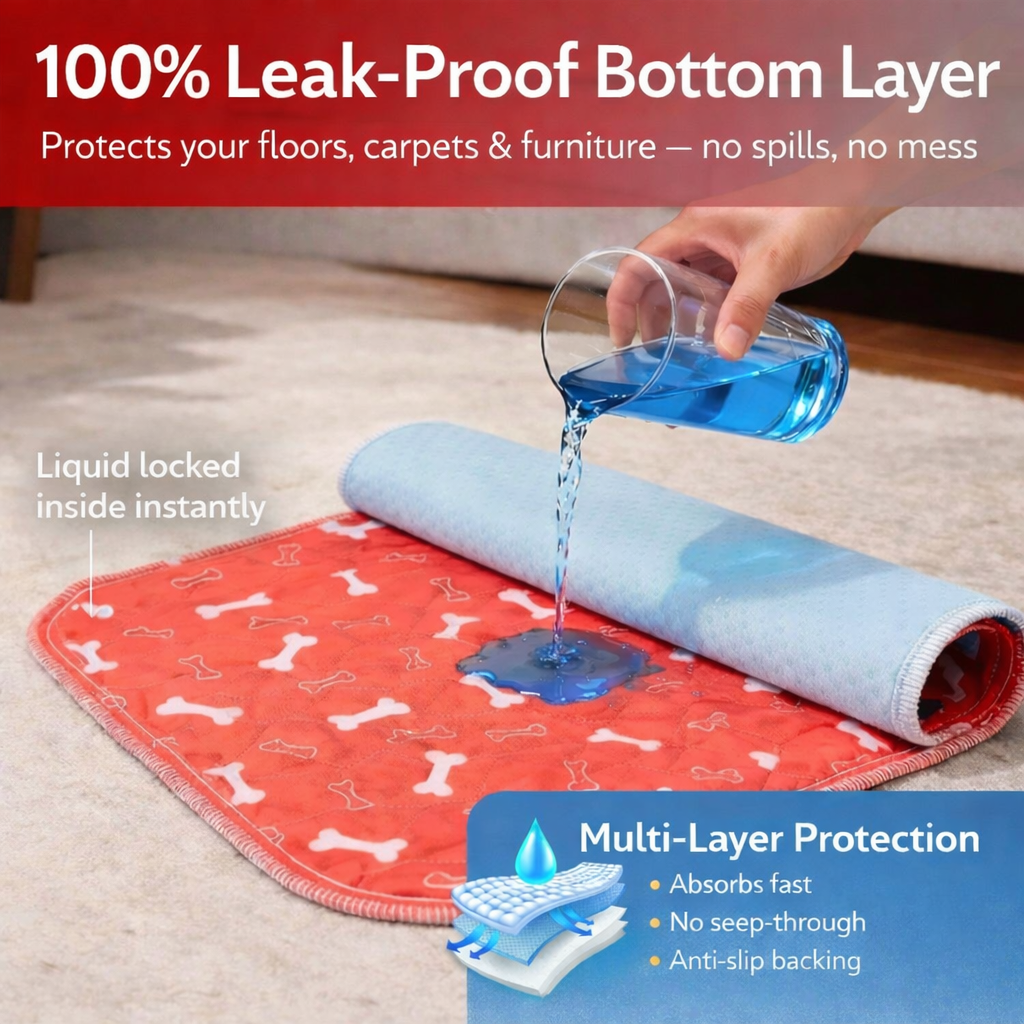 PawDry™ Reusable Leak-Proof Training Pad