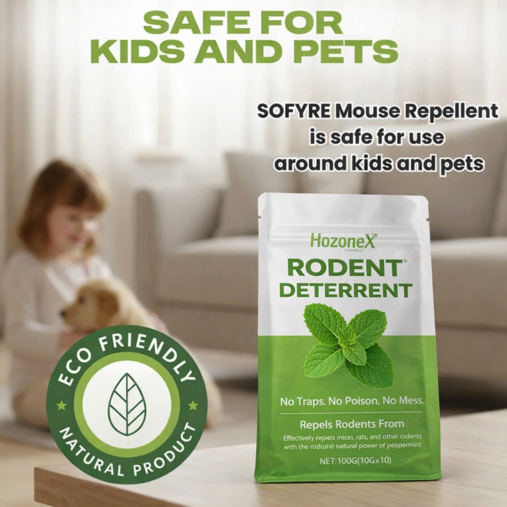 HozoneX Peppermint Oil Home Rodent Repellent Plant Ingredients Indoor Mild Rodent Repellent Convenient Home Rodent Repellent
