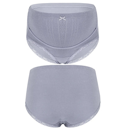 High Waist Sexy Maternity Women's Panties Soft Cotton Breathable Lace Trimming Pregnant Women Underwear Pregnancy Briefs