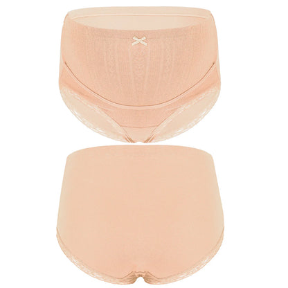 High Waist Sexy Maternity Women's Panties Soft Cotton Breathable Lace Trimming Pregnant Women Underwear Pregnancy Briefs