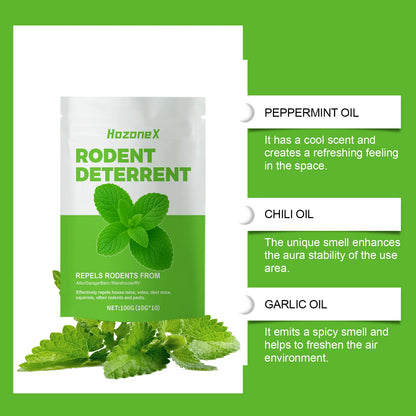 HozoneX Peppermint Oil Home Rodent Repellent Plant Ingredients Indoor Mild Rodent Repellent Convenient Home Rodent Repellent