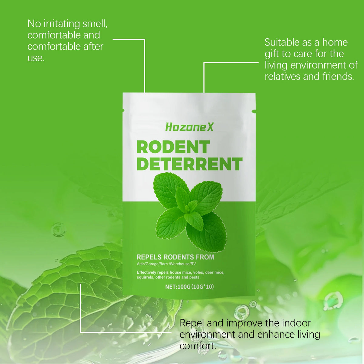 Natural Peppermint Indoor Rodent Repellent
