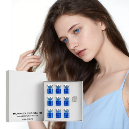 Microneedle Hair Regrowth Kit Solution Scalp Nourishing Serum For Hair Health Maintenance Needle Head Use Scalp Care Kit